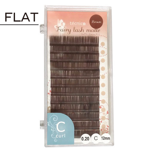 FLATフェアリー【マット】ブラウン Cカール＜在庫限りで販売終了＞